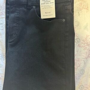Madewell Men's Charcoal Wide-Leg Jeans